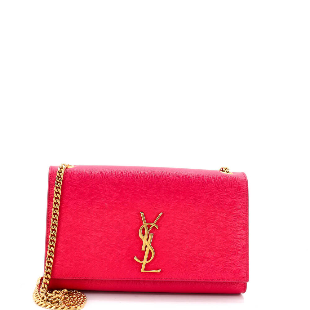 Saint Laurent Medium Classic Monogram Crossbody Bag Grainy Leather